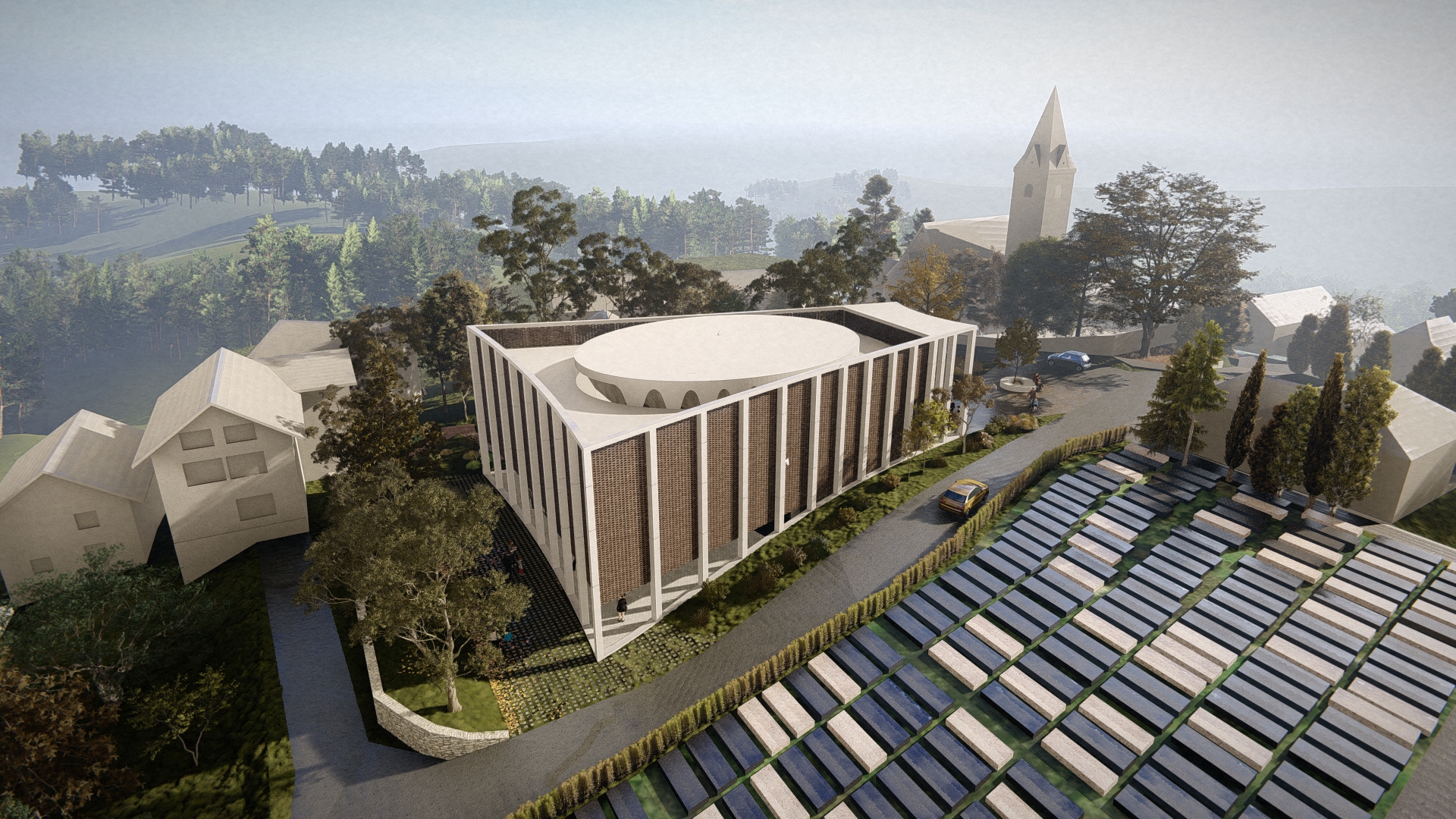 Vertragsabschluss – Bau des Pastoralzentrums der Pfarrei St. Michael in Gračani